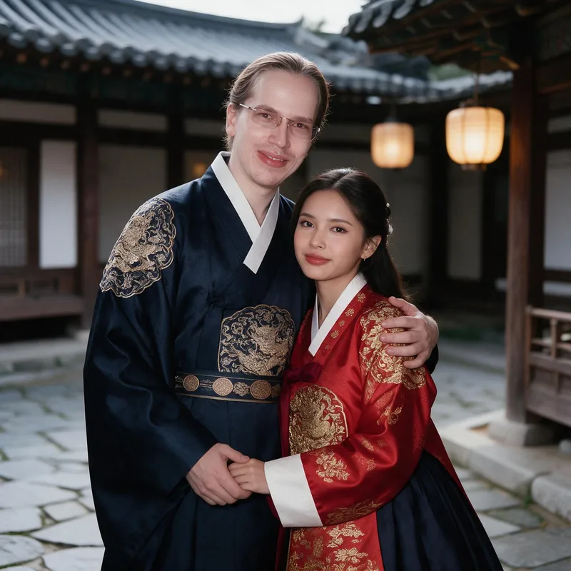 AI-generated result in the Korean style