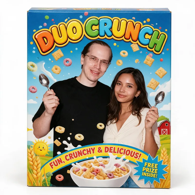 Cereal Box style example