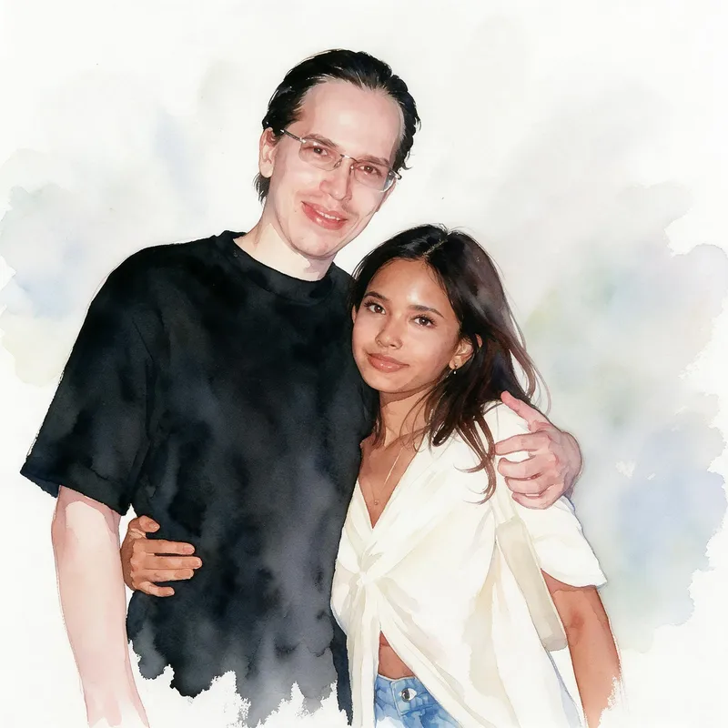 Watercolor style example